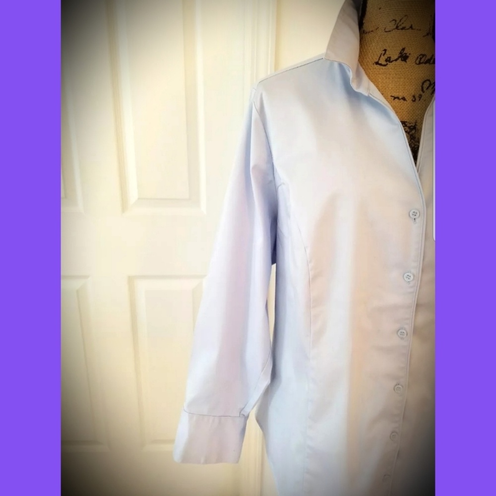 Lane bryant 22 button down lavender shirt blouse
